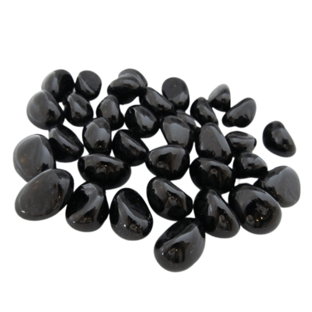 Glass Pebbles - Black - hydria