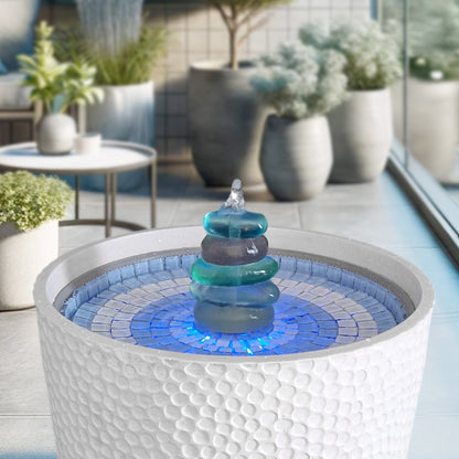 Hydria with Sea Glass Pebbles - hydria
