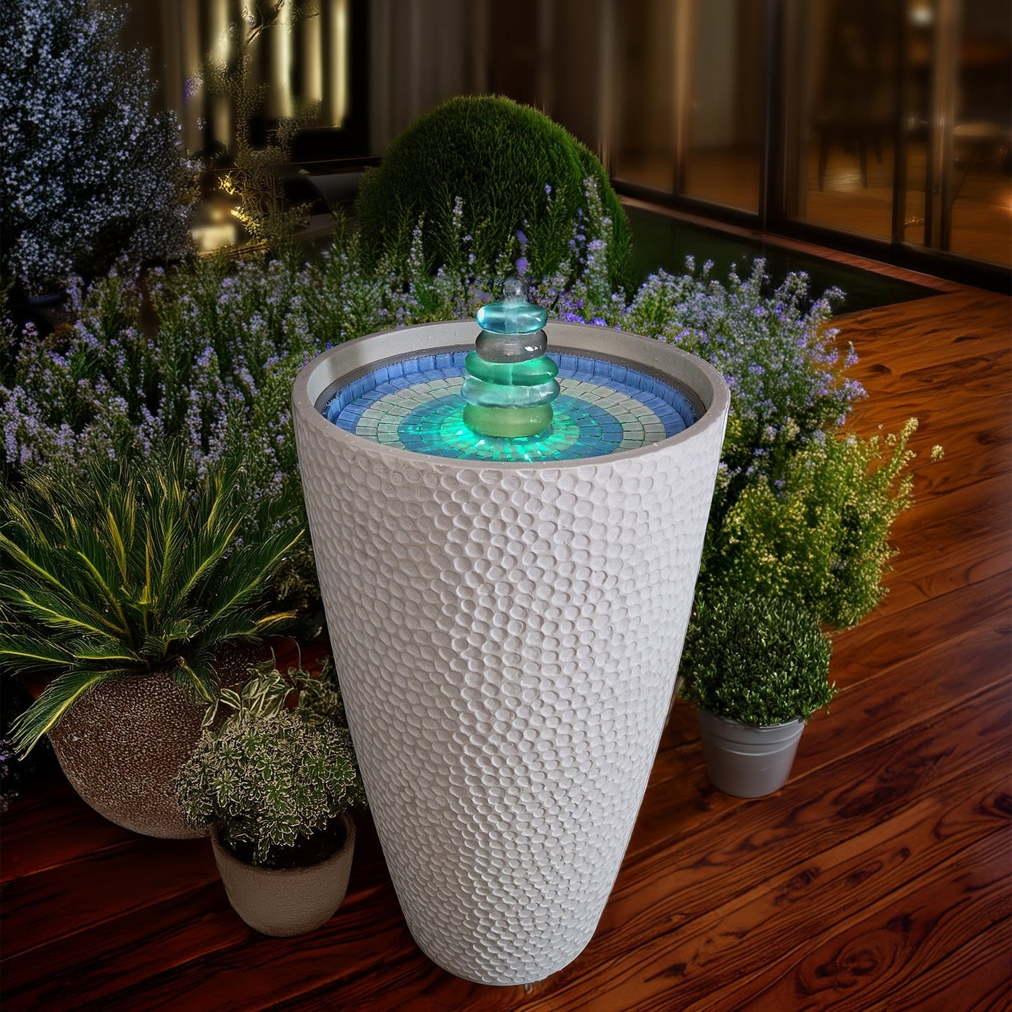 Hydria with Sea Glass Pebbles - hydria