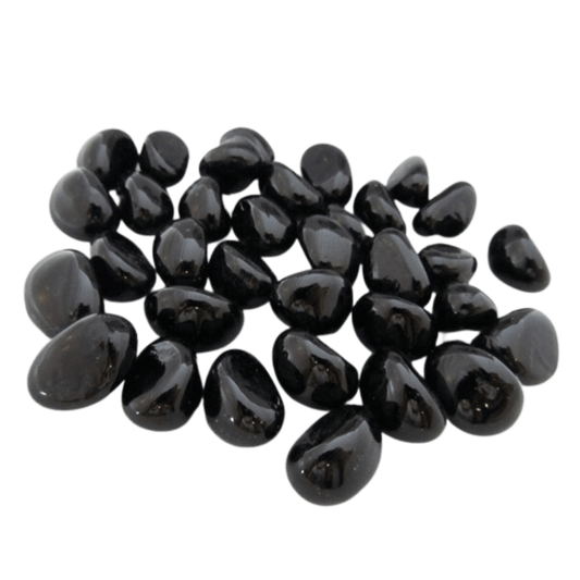 Glass Pebbles - Black - hydria