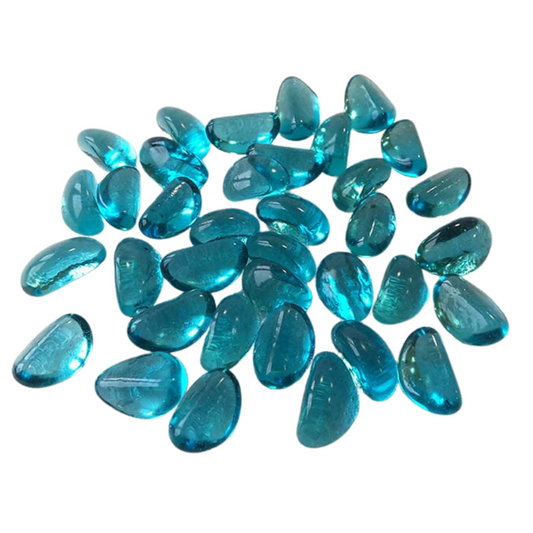 Glass Pebbles - Turquoise - 2kg