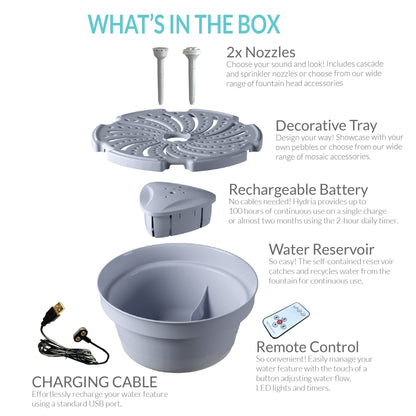 Hydria Cordless Water Feature Kit - hydria
