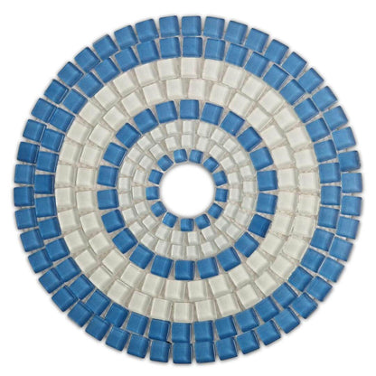MOSAIC - OCEAN BLUE AND WHITE - hydria