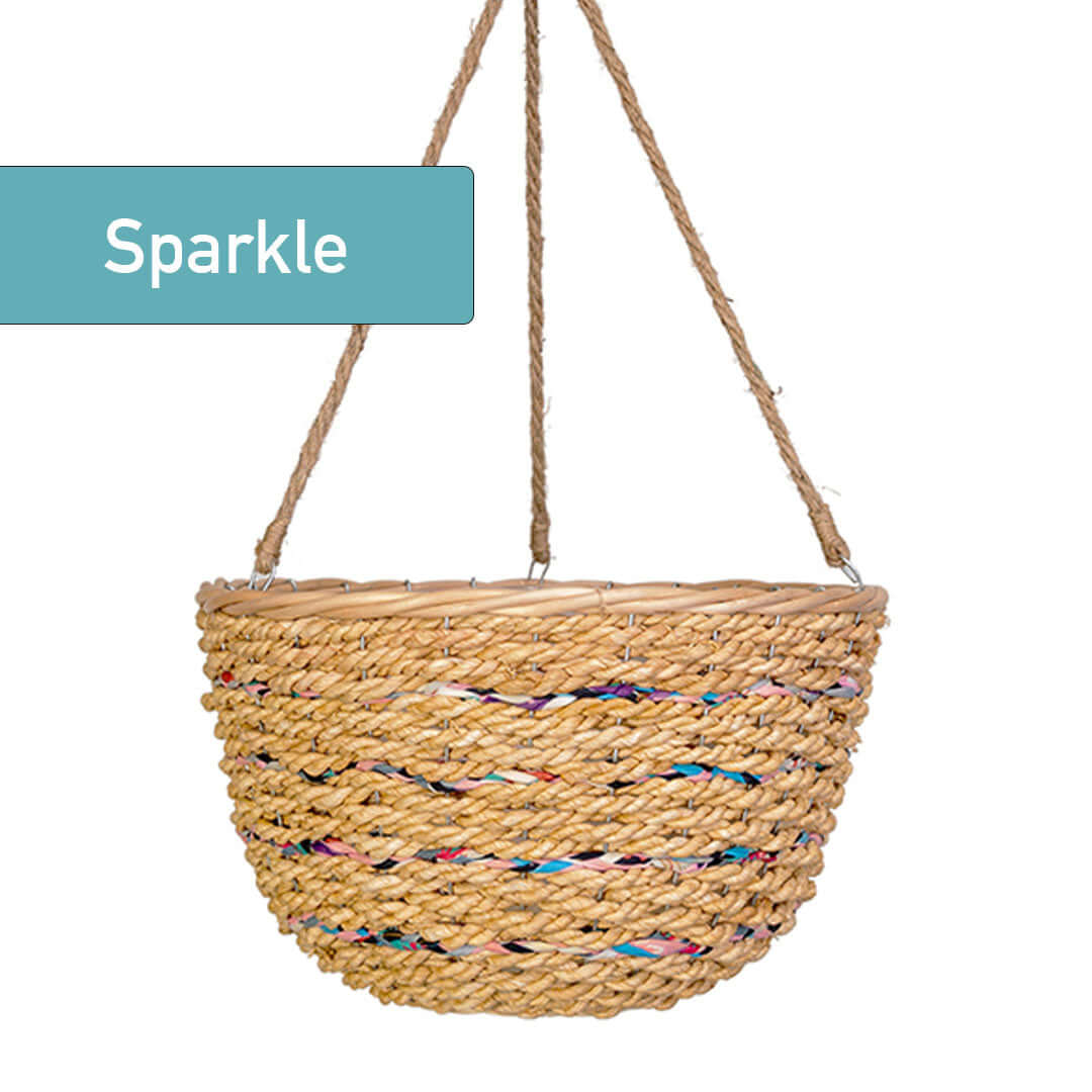 Wicker Hanging Basket - hydria
