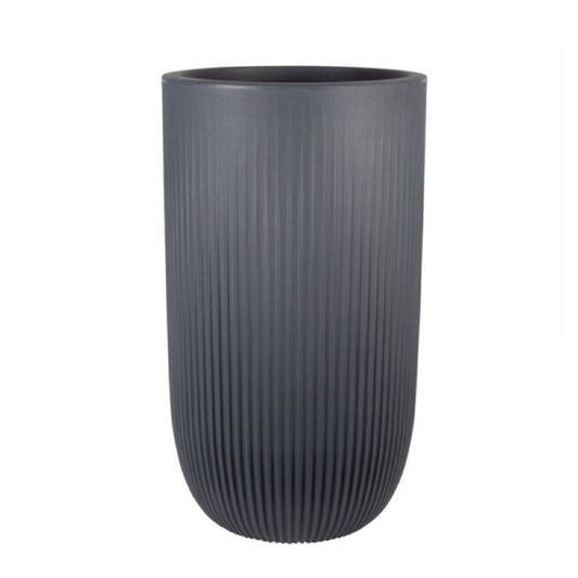 Pacific Tall Round Vase - Graphite