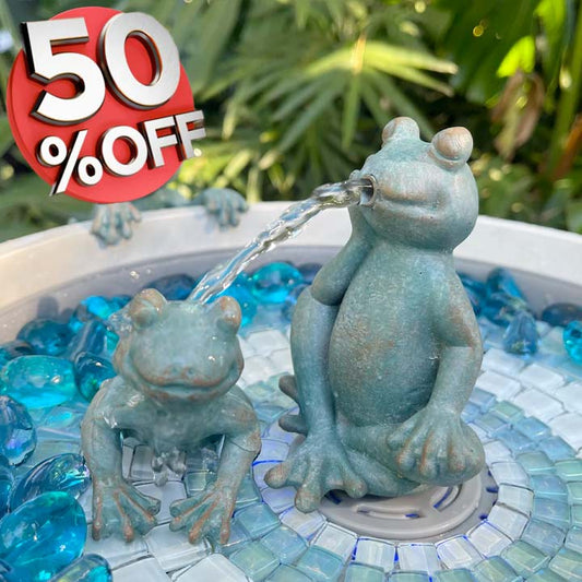 Verdigris Frog Family