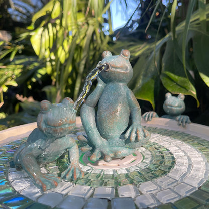 Verdigris Frog Family