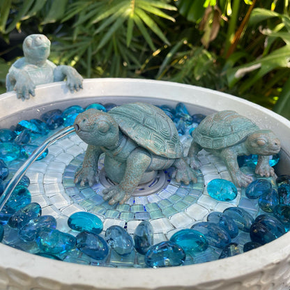 Verdigris Turtle Family