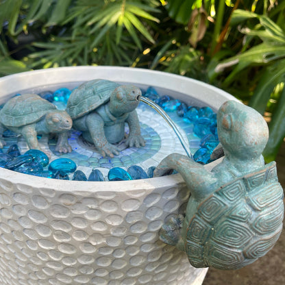 Verdigris Turtle Family