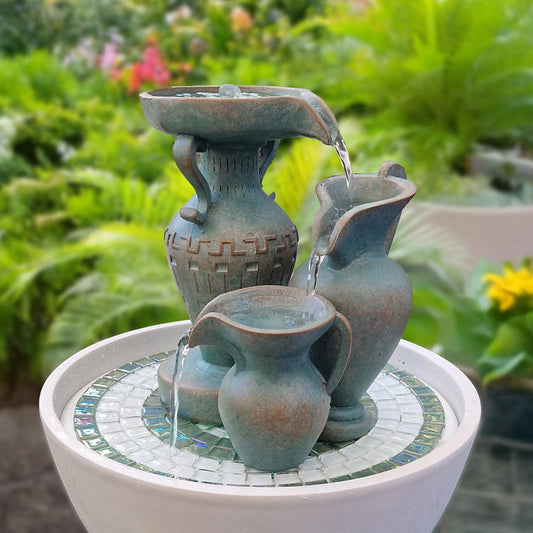 Verdigris Greek Cascade